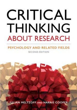 Critical Thinking about Research: Psychology and Related Fields image number 0