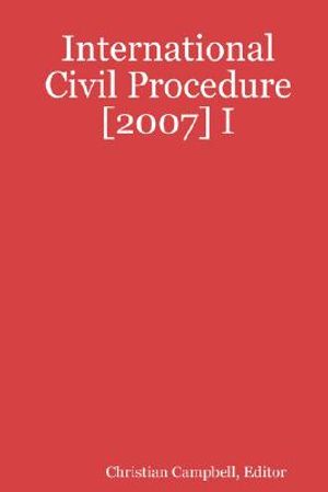 International Civil Procedure [2007] I image number 0