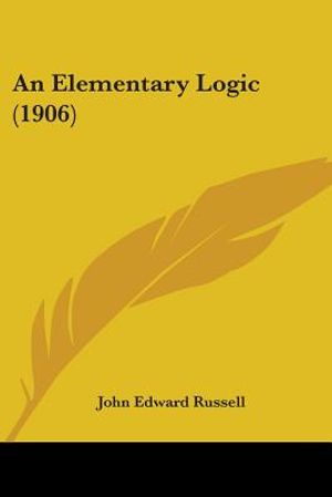 An Elementary Logic (1906) image number 0