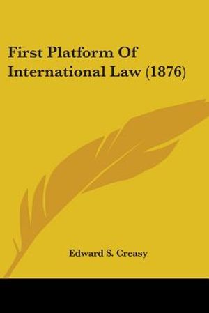First Platform Of International Law (1876) image number 0