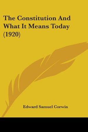 The Constitution And What It Means Today (1920) image number 0