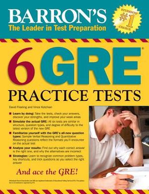 Barron's 6 GRE Practice Tests image number 0