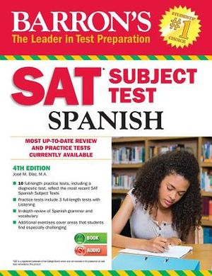 Barron's SAT Subject Test Spanish: With MP3 CD [With MP3 CD] image number 0