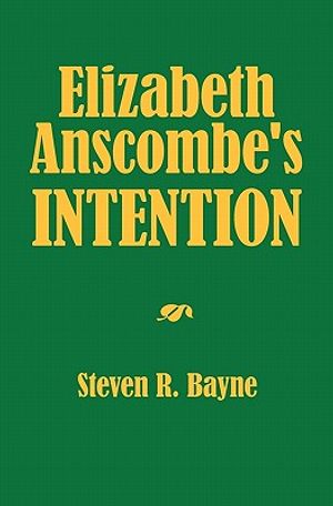 Elizabeth Anscombe's Intention image number 0