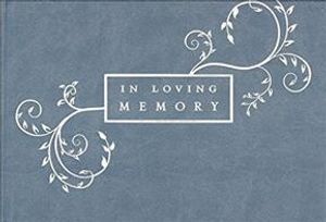 Guest Book in Loving Memory Blue image number 0