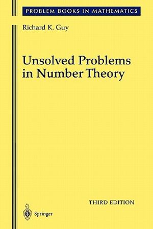 Unsolved Problems in Number Theory image number 0