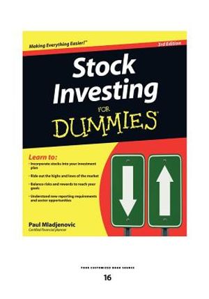 Stock Investing for Dummies (Large Print 16pt) image number 0