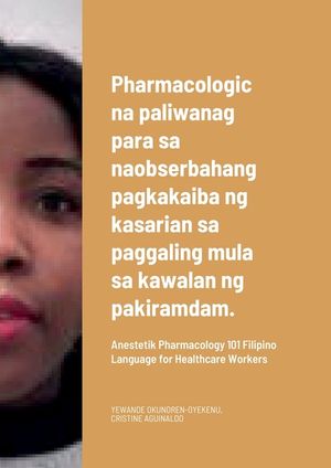Pharmacologic na paliwanag para sa naobserbahang pagkakaiba ng kasarian sa paggaling mula sa kawalan ng pakiramdam.: Anestetik Pharmacology 101 Filipi image number 0