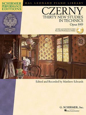 Carl Czerny - Thirty New Studies in Technics, Op. 849: With Online Audio Recordings of Performances Schirmer Performance image number 0