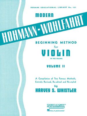 Modern Hohmann-Wohlfahrt Beginning Method for Violin: Volume 2 image number 0