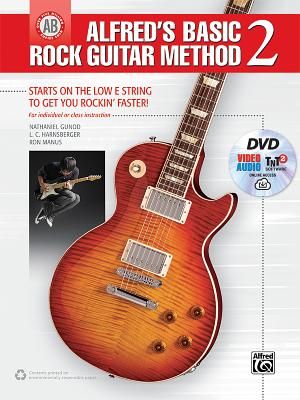 Alfred's Basic Rock Guitar Method, Bk 2: Starts on the Low E String to Get You Rockin' Faster!, Book, DVD & Online Video/Audio/Software image number 0