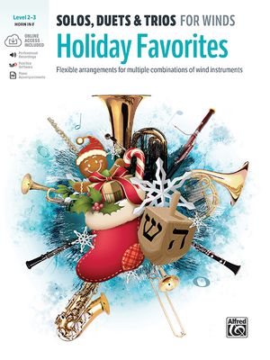 Solos, Duets & Trios for Winds -- Holiday Favorites: Flexible Arrangements for Multiple Combinations of Wind Instruments (Horn in F), Book & Online Au image number 0