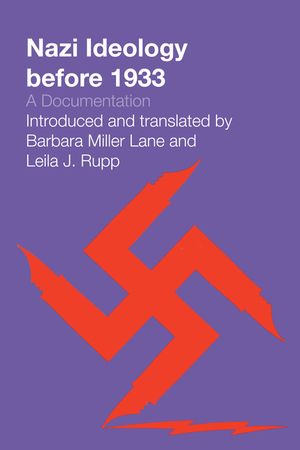 Nazi Ideology Before 1933: A Documentation image number 0