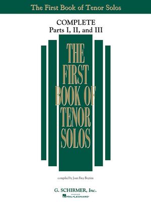 The First Book of Tenor Solos: Complete, Parts 1-3 image number 0