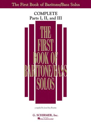 The First Book of Bariton/Bass Solos: Complete, Parts 1-3 image number 0