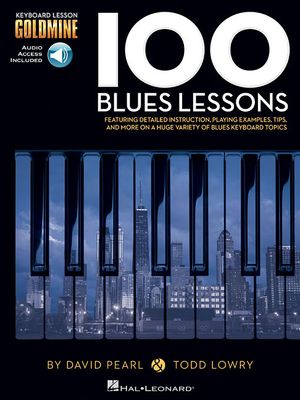 100 Blues Lessons; Keyboard Lesson Goldmine Series Book/Online Audio With CD (Audio) image number 0