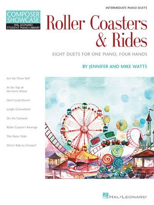 Roller Coasters & Rides; Eight Duets for 1 Piano, 4 Hands Composer Showcase Intermediate Piano Duets image number 0