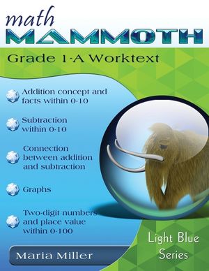 Math Mammoth Grade 1-A Worktext image number 0