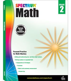 Spectrum Math Workbook, Grade 2 image number 0