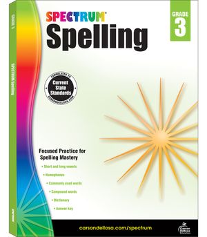 Spectrum Spelling, Grade 3 image number 0
