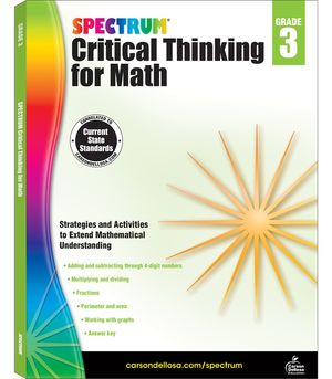 Spectrum Critical Thinking for Math, Grade 3 image number 0