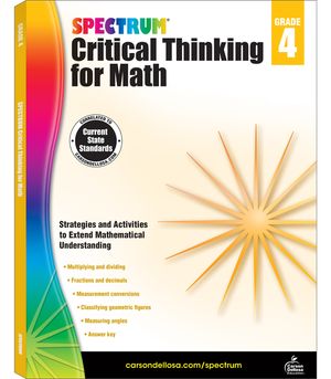 Spectrum Critical Thinking for Math, Grade 4 image number 0