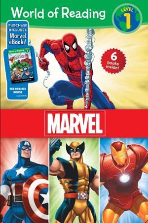 World of Reading Marvel Boxed Set: Level 1 - Purchase Includes Marvel Ebook! image number 0