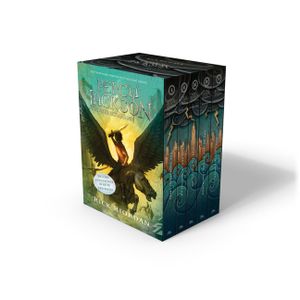 Percy Jackson and the Olympians 5 Book Paperback Boxed Set (New Covers W/Poster) image number 0