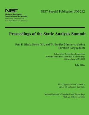 Proceedings of the Static Analysis Summit image number 0