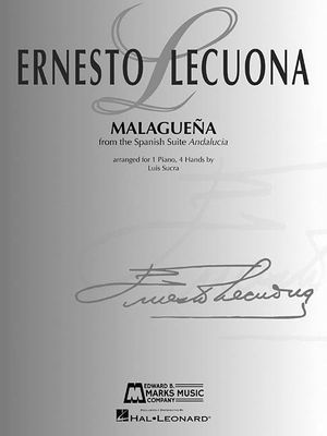 Malaguena: Piano Duet (1 Piano, 4 Hands) image number 0