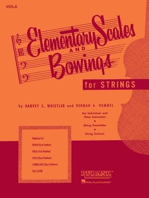 Elementary Scales and Bowings - Viola: (first Position) image number 0