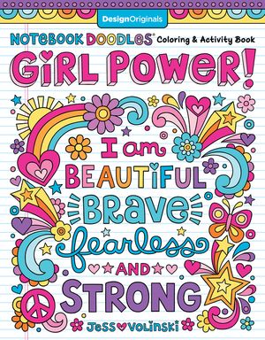 Notebook Doodles Girl Power!: Coloring & Activity Book image number 0