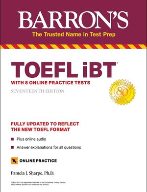 TOEFL IBT: With 8 Online Practice Tests image number 0