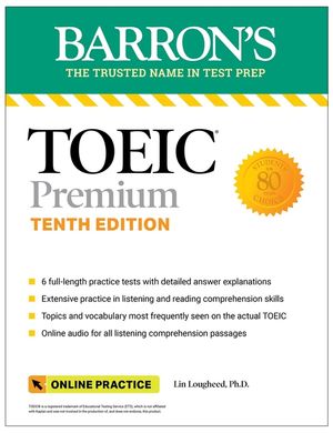 Toeic Premium: 6 Practice Tests + Online Audio, Tenth Edition image number 0