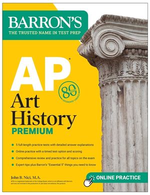 AP Art History Premium: 5 Practice Tests + Comprehensive Review + Online Practice image number 0