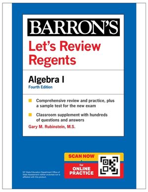 Let's Review Regents: Algebra I Revised Edition (Barron's Ny) image number 0
