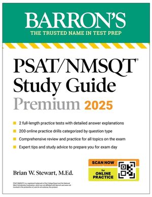 Psat/NMSQT Premium Study Guide: 2025: 4 Practice Tests + Comprehensive Review + Online Practice image number 0