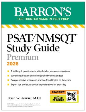 Psat/NMSQT Premium Study Guide, 2026: 2 Practice Tests + Comprehensive Review+ 200 Online Drills image number 0