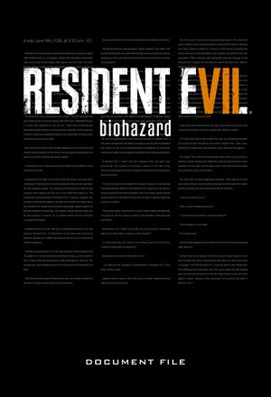 Resident Evil 7: Biohazard Document File image number 0