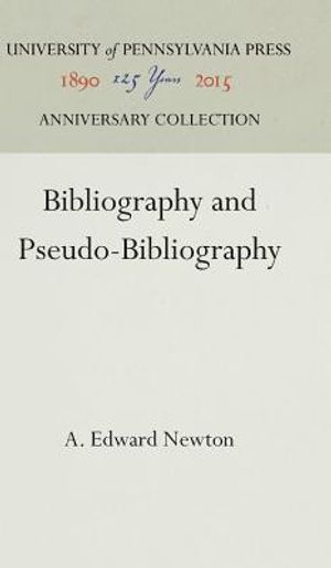 Bibliography and Pseudo-Bibliography image number 0