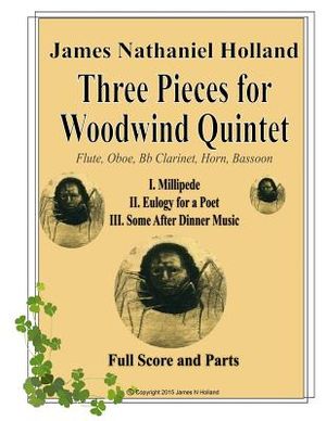 Three Pieces for Woodwind Quintet: Full Score and Parts image number 0