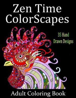Zen Time Colorscapes: Adult Coloring for Stress Relief and Relaxation image number 0