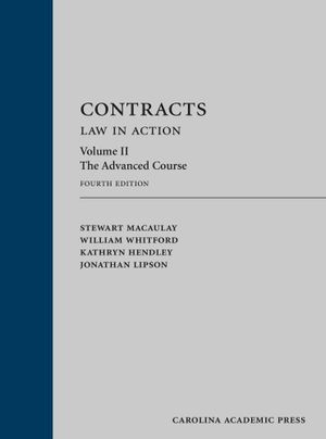 Contracts : Law in Action: the Advanced Course image number 0