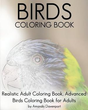 Birds Coloring Book: Realistic Adult Coloring Book, Advanced Birds Coloring Book for Adults image number 0