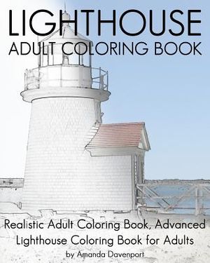 Lighthouse Adult Coloring Book: Realistic Adult Coloring Book, Advanced Lighthouse Coloring Book for Adults image number 0