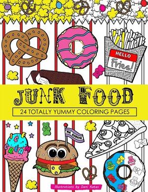 Junk Food Coloring Book: 24 Page Coloring Book image number 0
