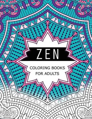 Zen Coloring Books For Adults: Anti-Stress Art Therapy for Busy People (The Mindfulness Coloring Series) image number 0