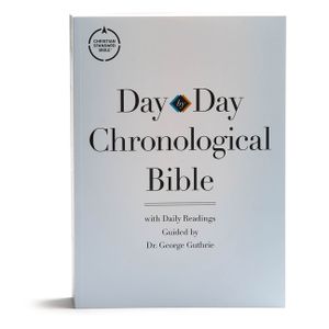 CSB Day-By-Day Chronological Bible, Tradepaper: Black Letter, 365 Days, One Year, Sewn Binding, Easy-To-Read Bible Serif Type image number 0