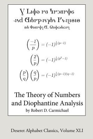 The Theory of Numbers and Diophantine Analysis (Deseret Alphabet edition) image number 0