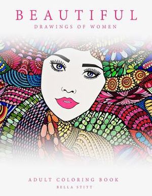 Adult Coloring Book Beautiful Drawings of Women image number 0